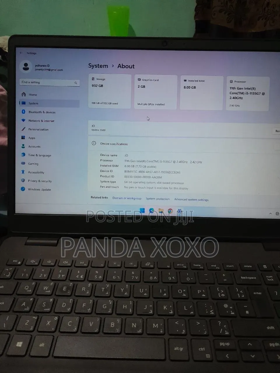 Laptop Dell Vostro 3000 8GB Intel Core i5 HDD 1T