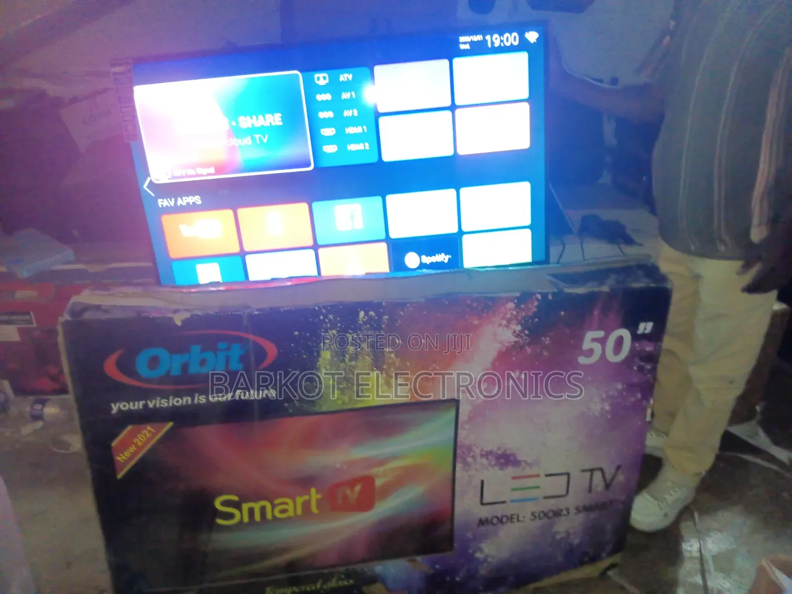 Orbit Smart Tv 50 Inch Andraid Doubel Gelass 2025 Quality Brand Tv