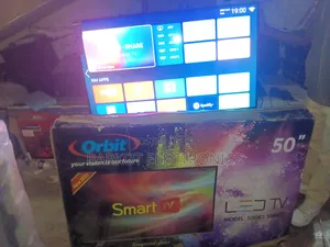 Orbit Smart Tv 50 Inch Andraid Doubel Gelass 2025 Quality Brand Tv