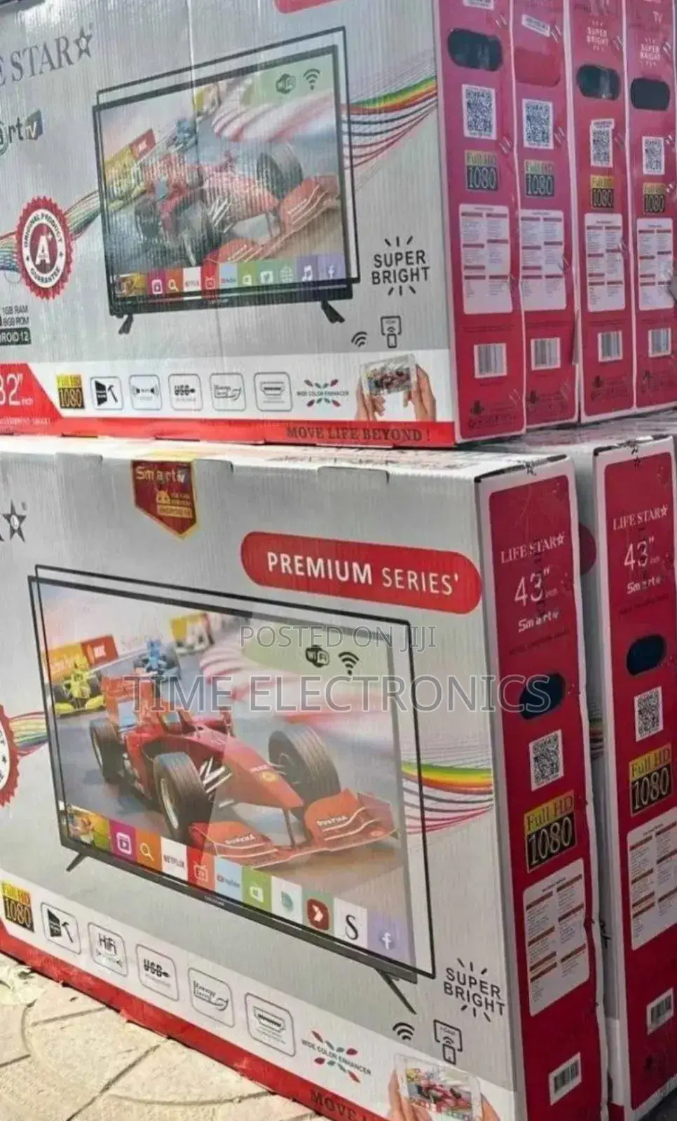 Life Star 43'' New 2026 Smart Tv 10 Years Warranty Free Delivery