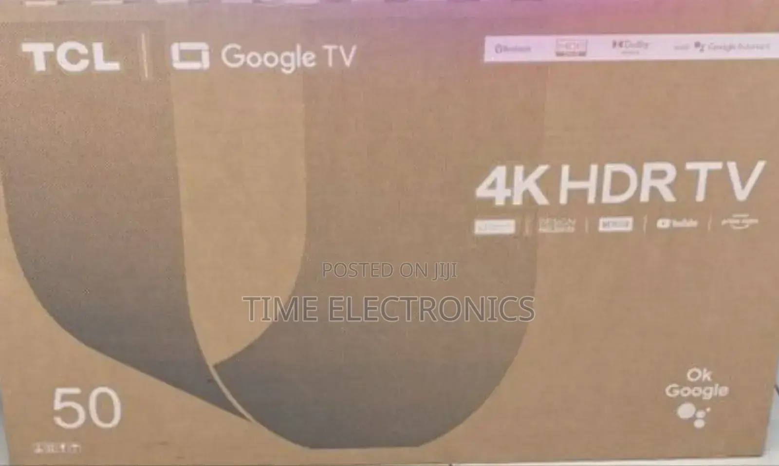 TCL 50" Smart HDR Tv Google Tv 10 Years Warranty Free Delivery