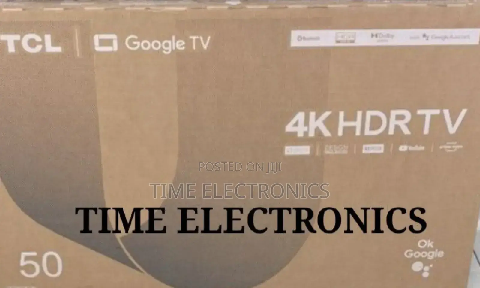 TCL 50" Smart HDR Tv Google Tv 10 Years Warranty Free Delivery