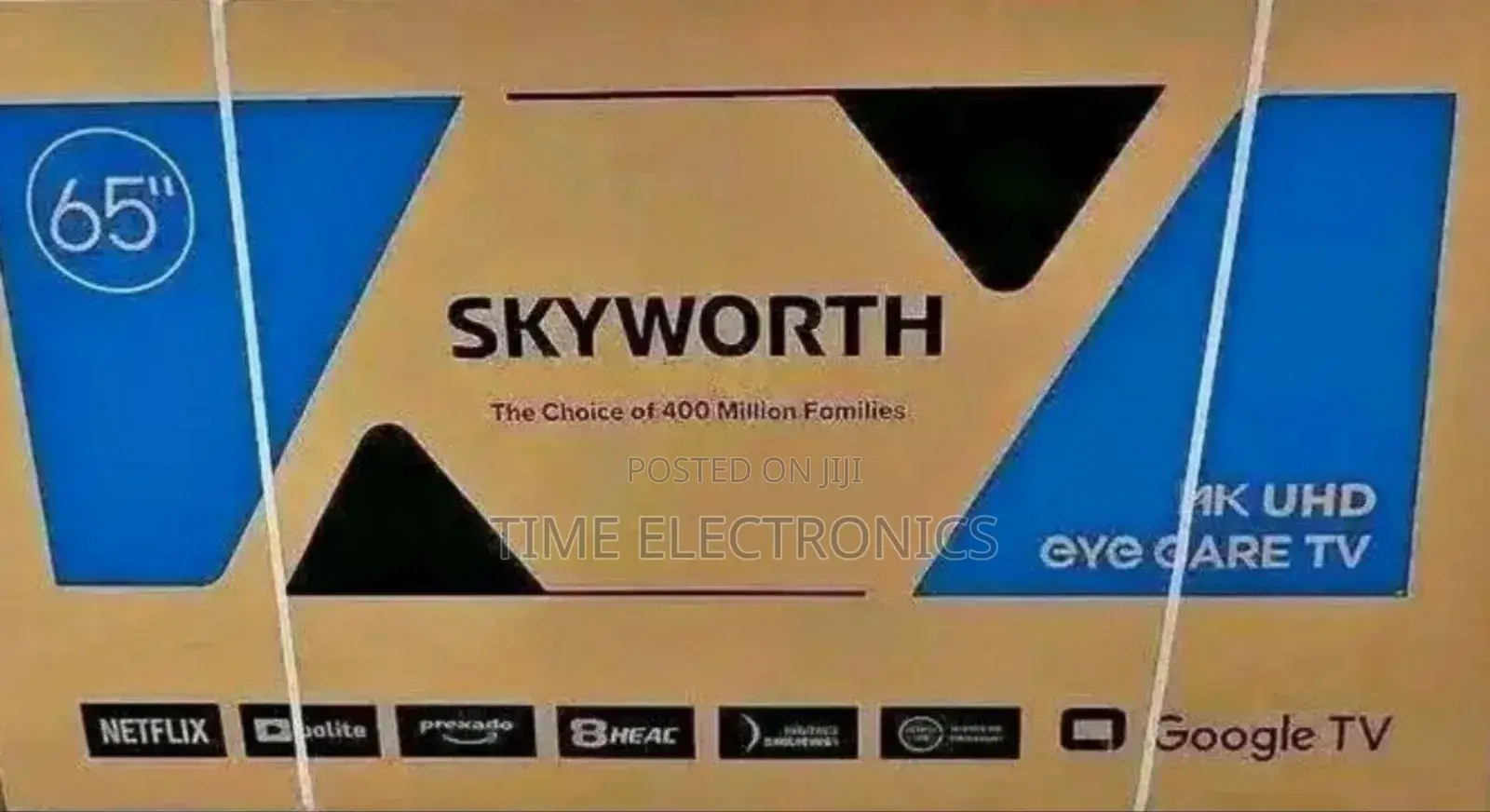 Skyworth 65" Google Smart Qled Tv 10 Years Warranty Free Delivery