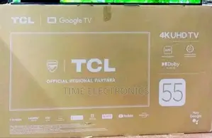 TCL 55" New 2025 Android Smart Tv 5 Years Warranty Free Delivery