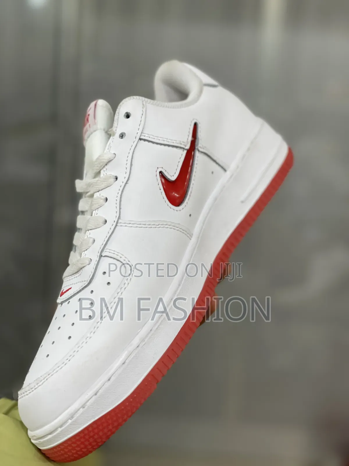Nike Air Force 1 Low "White/University Red" Jewel