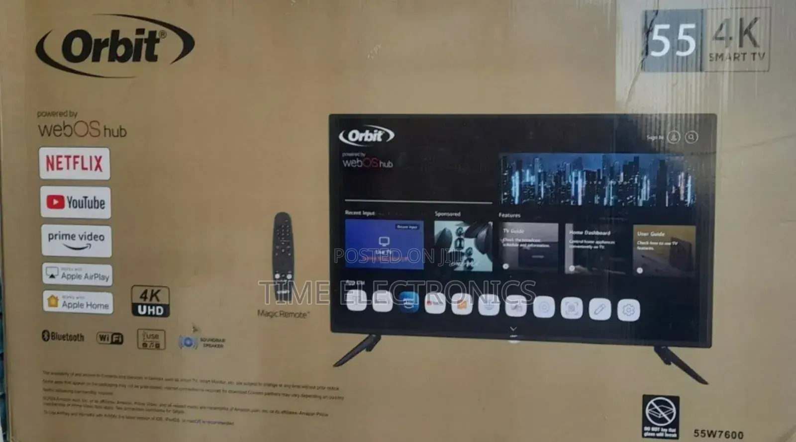 Orbit 55" New 2026 Smart Tv 5 Years Warranty Free Delivery