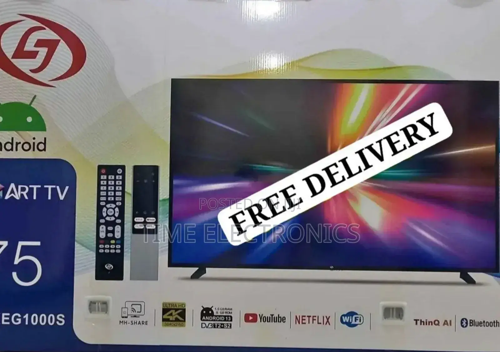 Lj 75" New 2026 Smart Tv 5 Years Warranty Free Delivery