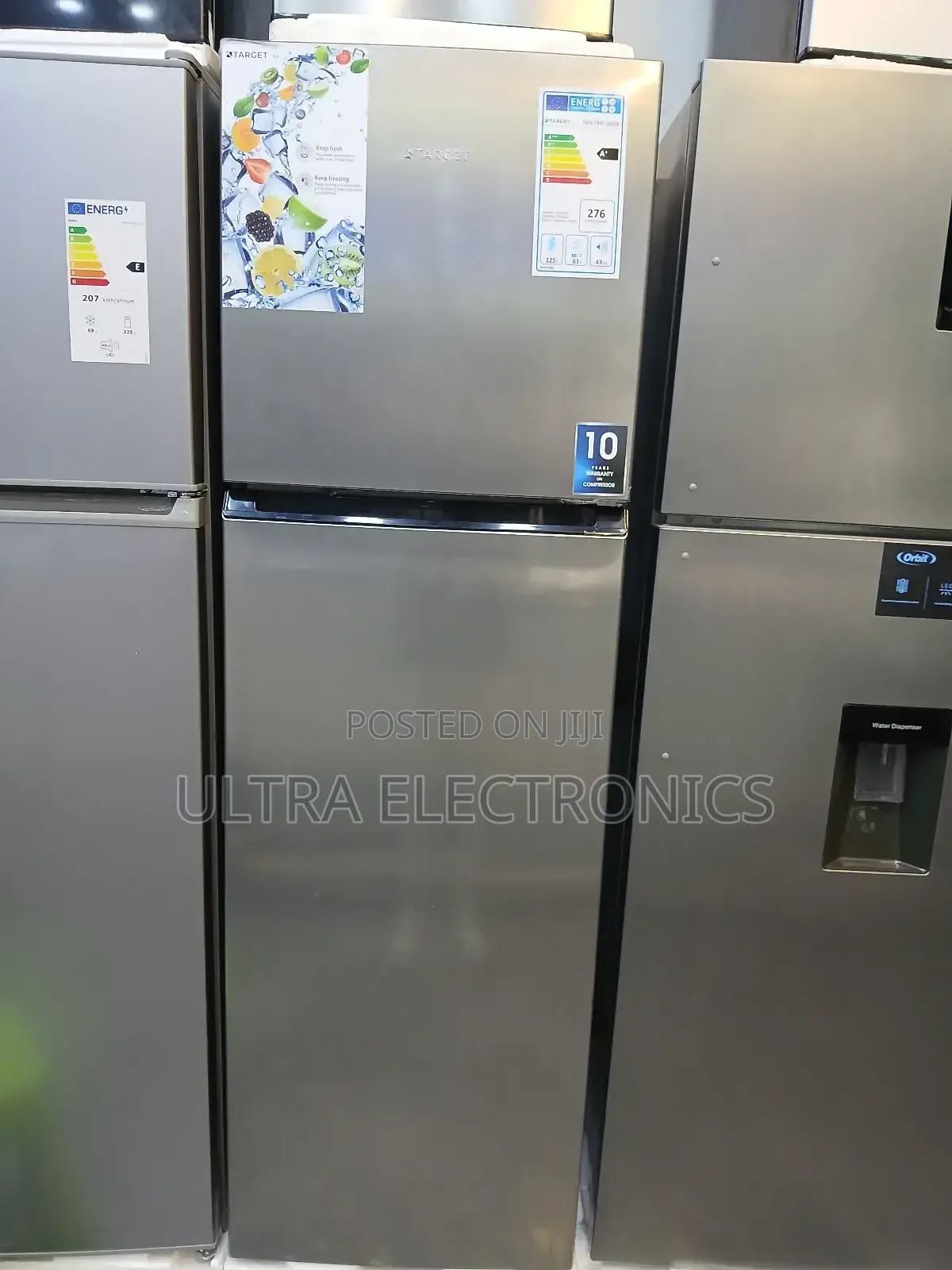 Target Refrigerator With a Stainless Steel Finish a 10-Year Compressor