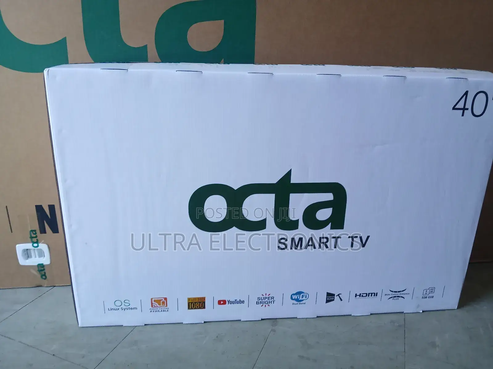 Octa 40 Inch Smart Tv Television Packaged in Its Original