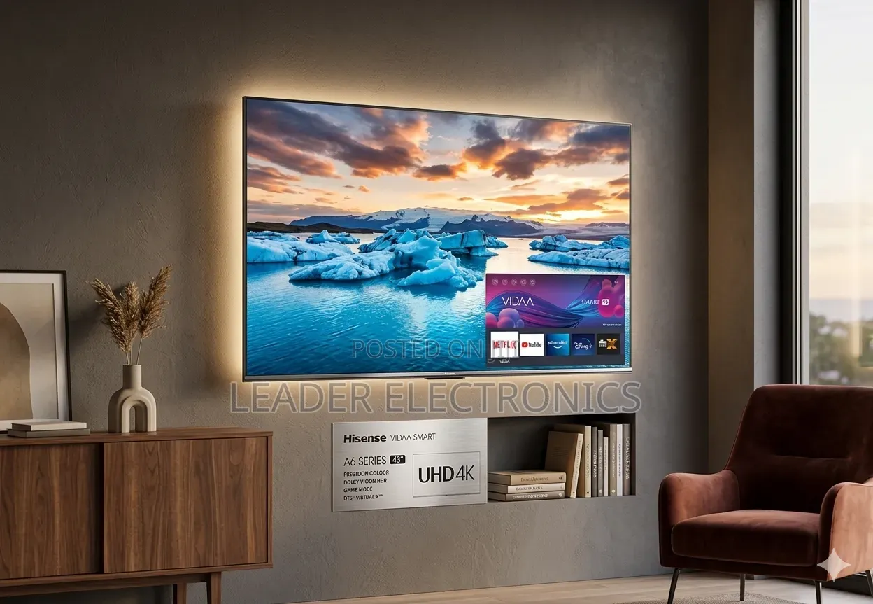 Hisense Tv 43" A6 Series – Uhd Smart Tv ( Original ) 3 Year Warran