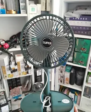 Fan Green Super Branded Telescopic Folding Rechargeable Fan