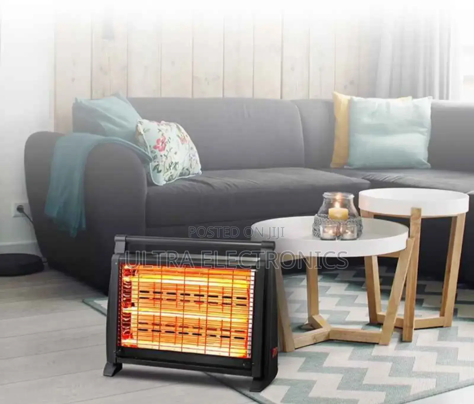 Room Heater Kumtel Lx-2832 Quartz Electric in Black