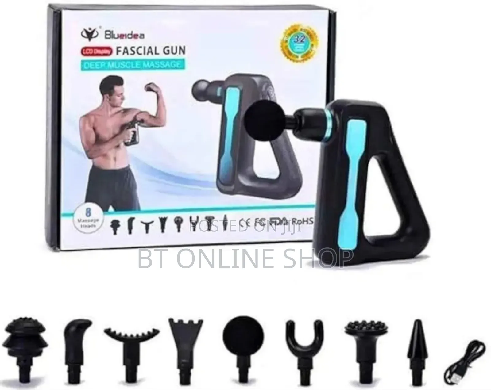 8in1 Blueidea Fascial Gun Massager