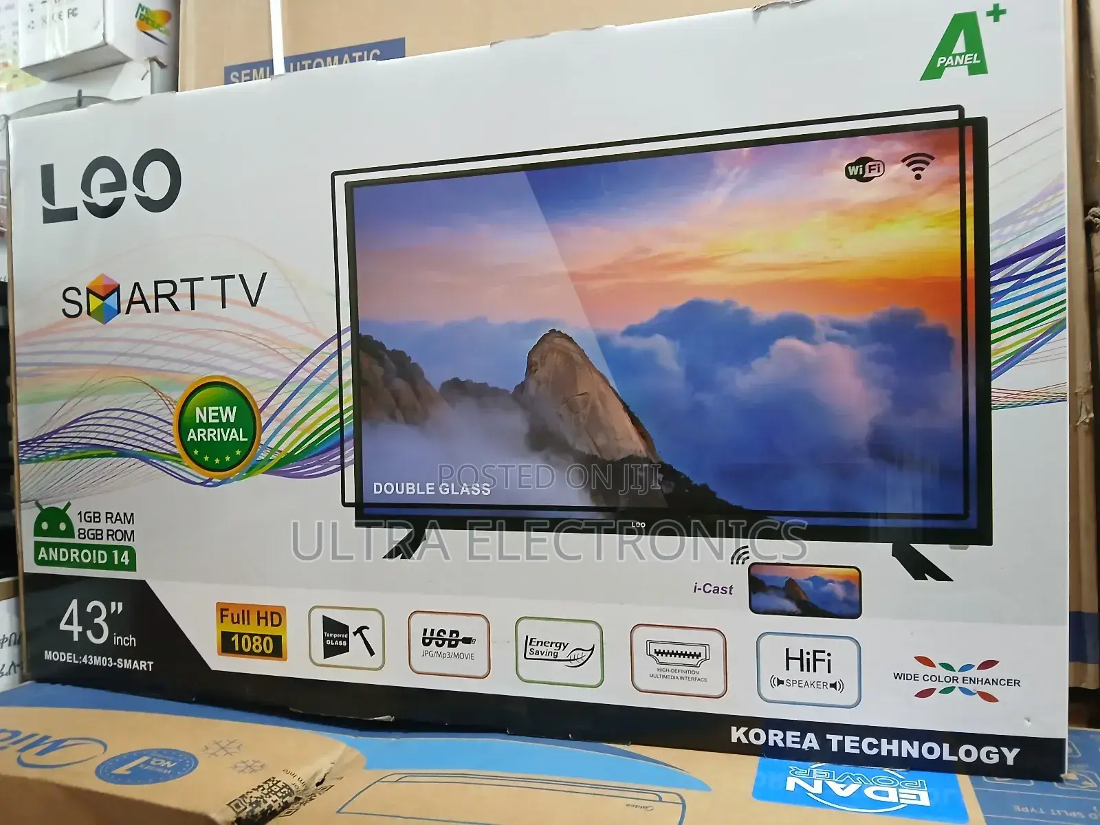 Leo 43-Inch Smart Tv Featuring Android 14 Full Hd 1080p Resolution