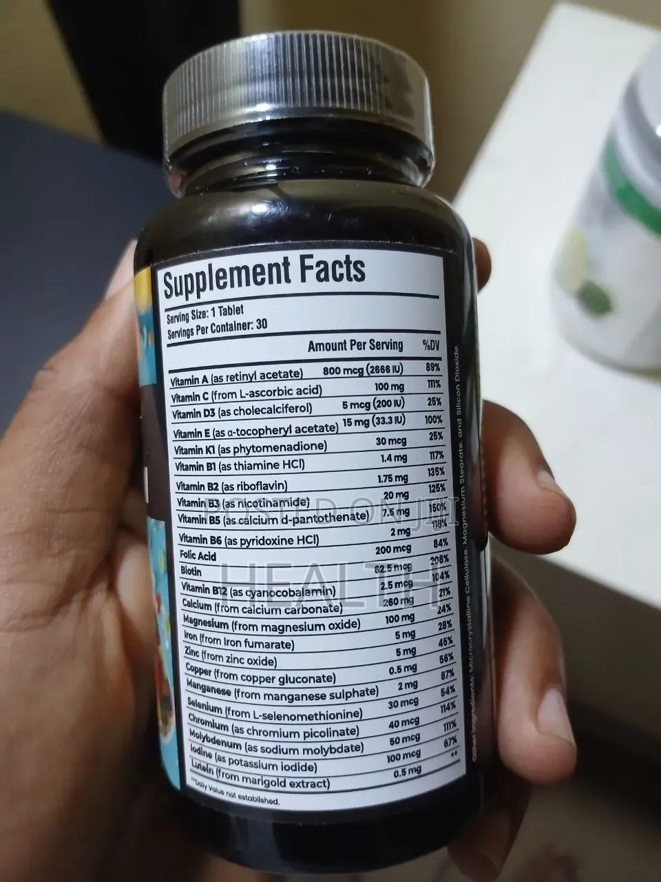 Multi Vitamins and Minerals for 30 Days