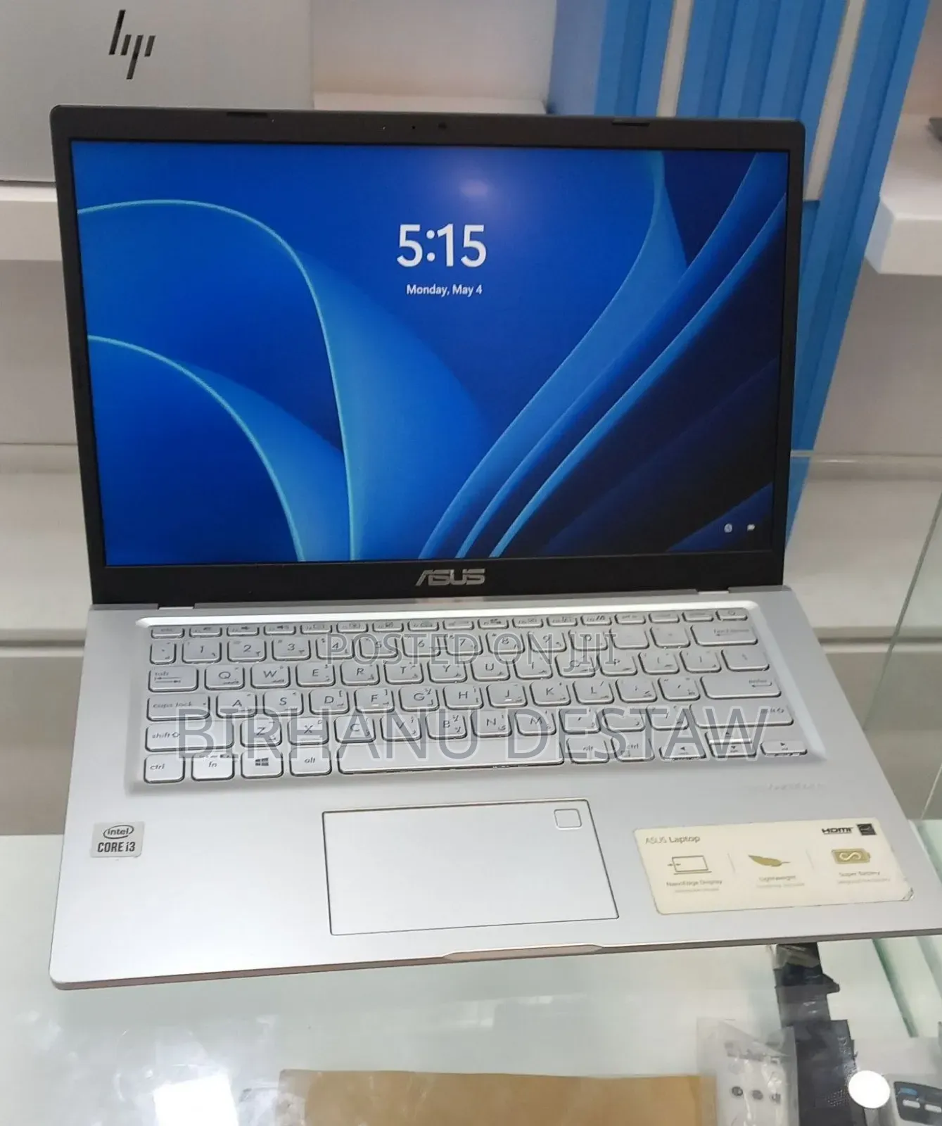 New Laptop Asus 8GB Intel Core i3 SSD 512GB