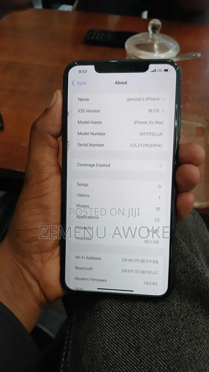 New Apple iPhone XS 64 GB Blue