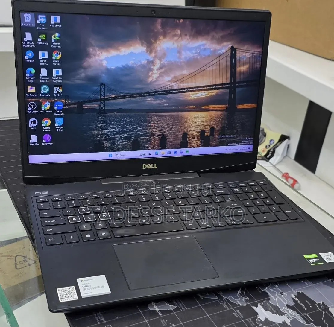 New Laptop Dell G15 5511 32GB Intel Core i7 SSD 512GB