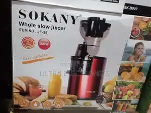 Sokany Je-25 Whole Slow Juicer, a 300w Masticating Extractor Designed