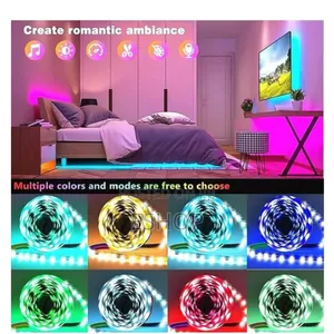 Super Bright 5m RGB Multi-Color Led Strip for Room Decor With Remote
