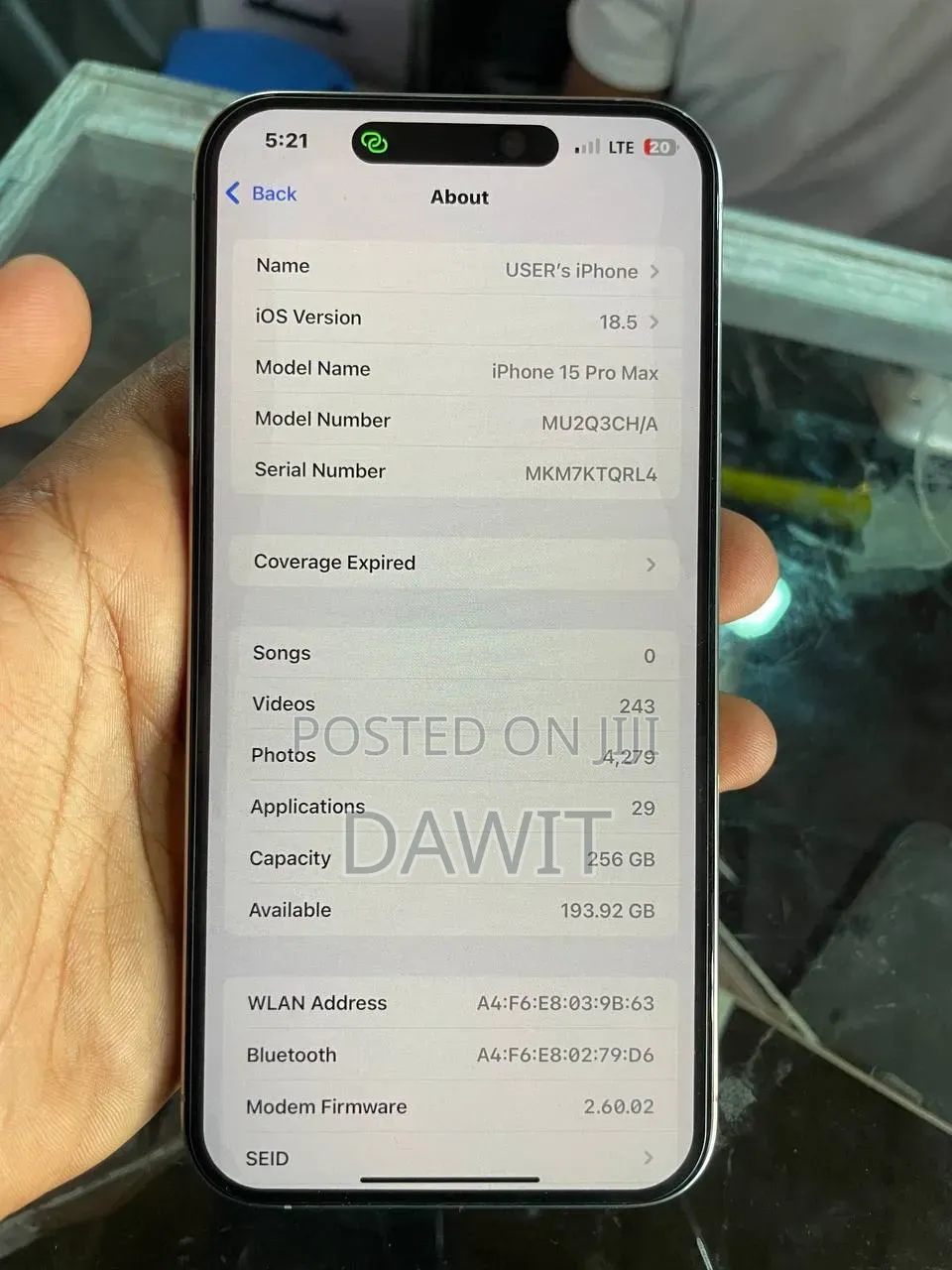 Apple iPhone 15 Pro Max 256 GB Gray