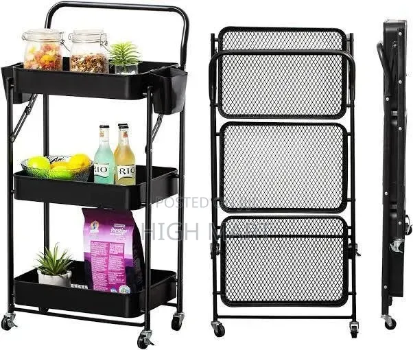 3 Tier Rolling Cart Organizer