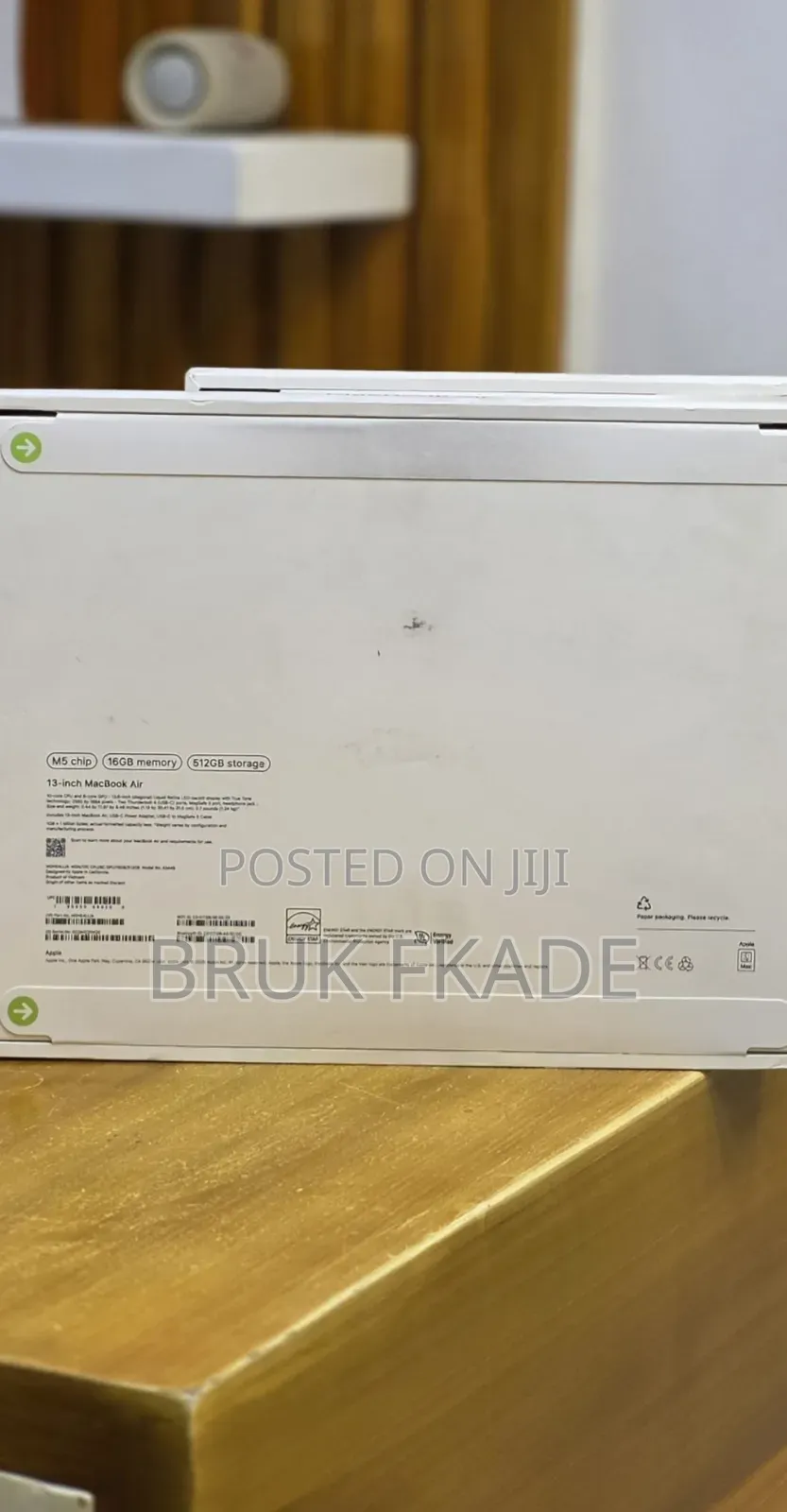 New Laptop Apple MacBook Air 2026 M5 13-inch 16GB Apple M5 SSD 512GB