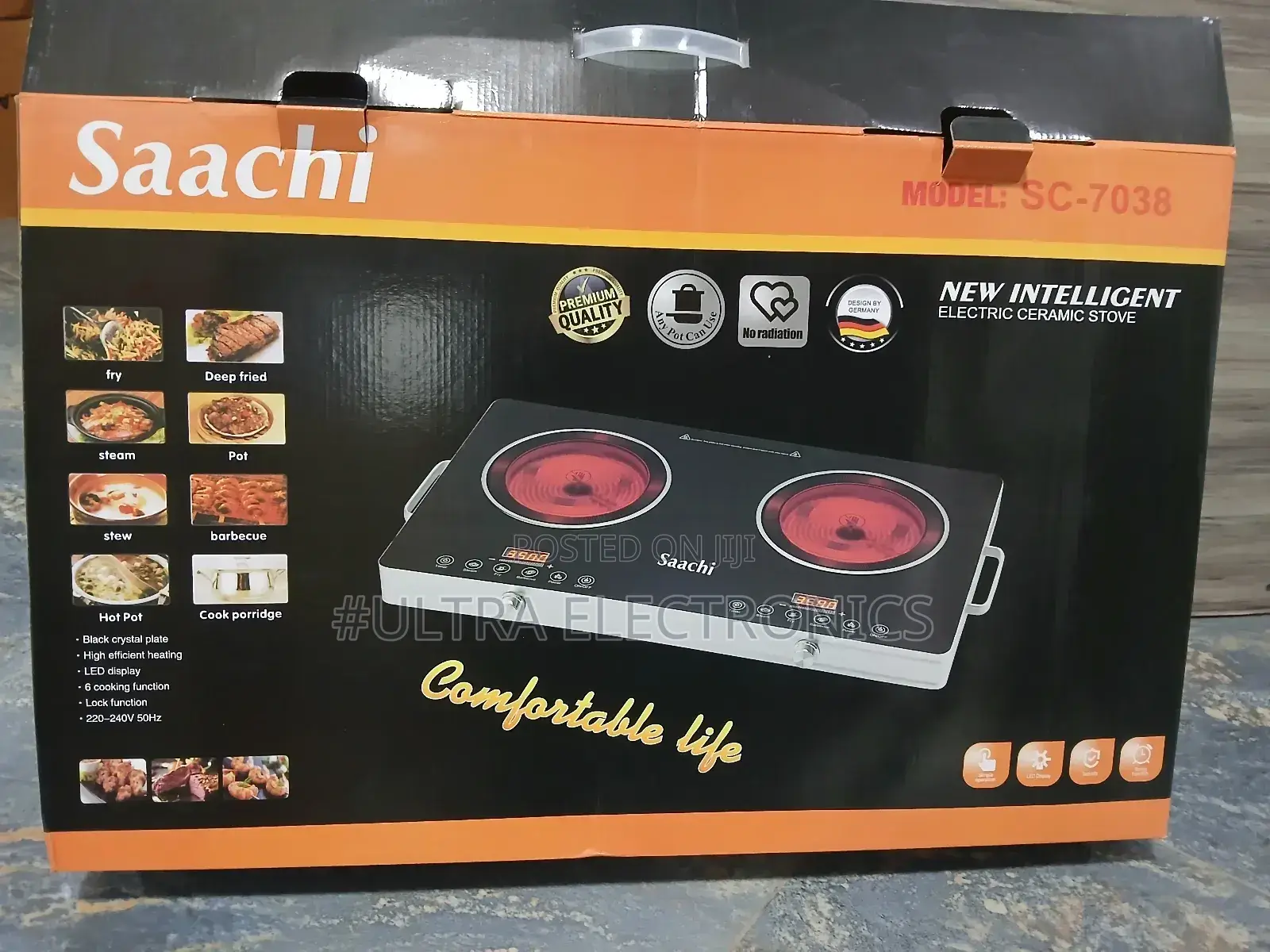 Saachi Sc-7038 New Intelligent Electric Ceramic Stove. This