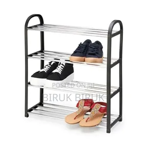 4 Layer Stainless Steel Shoes Rack