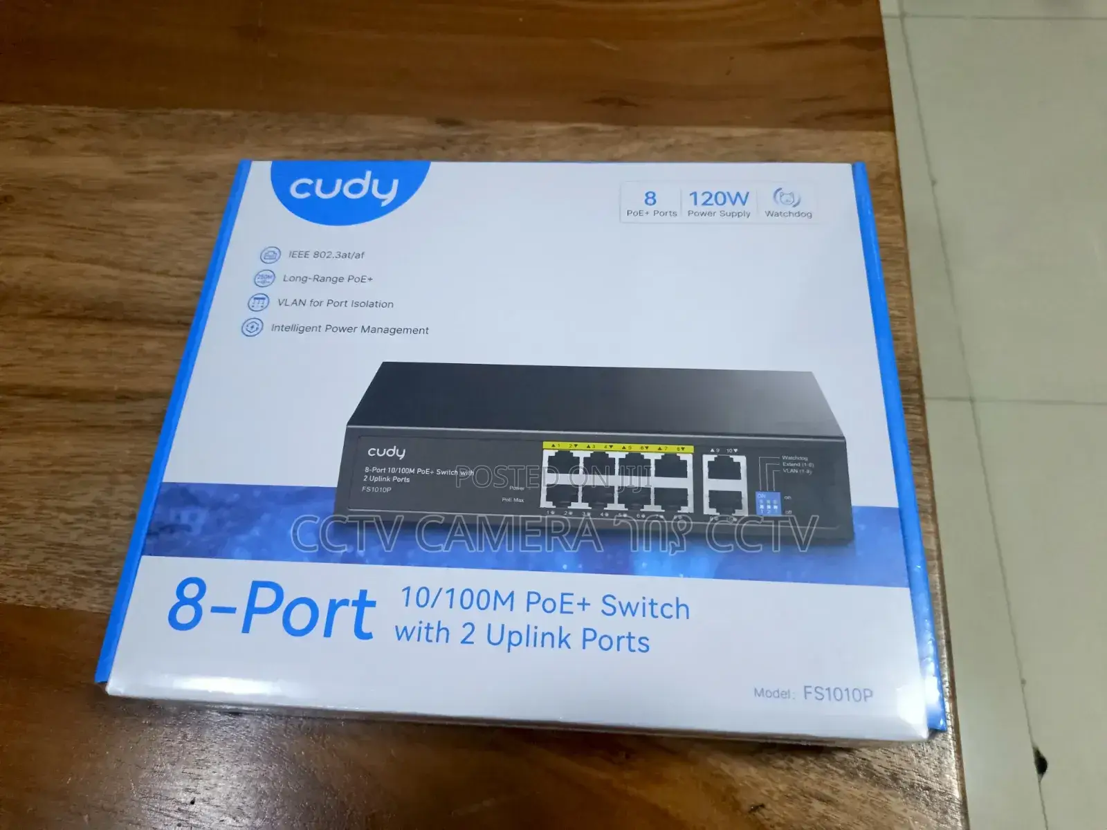Cudy 8-Port Poe እስዊች