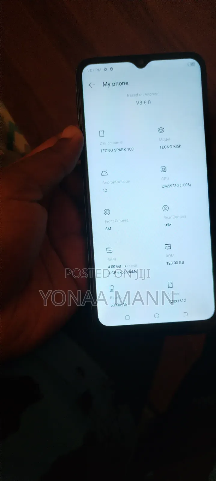 Tecno Spark 10C 128 GB Blue