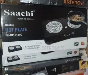 Saachi Nl-Hp-2141c Double Hot Plate With a Total Power Output 2000w.