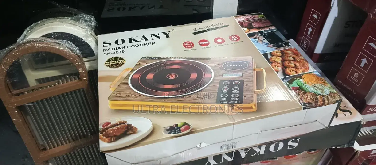 Sokany Radiant-Cooker Sk-3575 With a 2200w Power Rating and a Digital