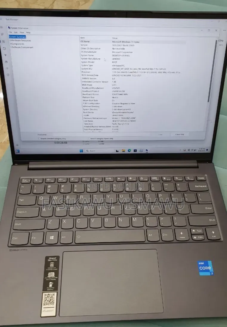 New Laptop Lenovo Legion 5 16GB Intel Core i7 SSD 512GB
