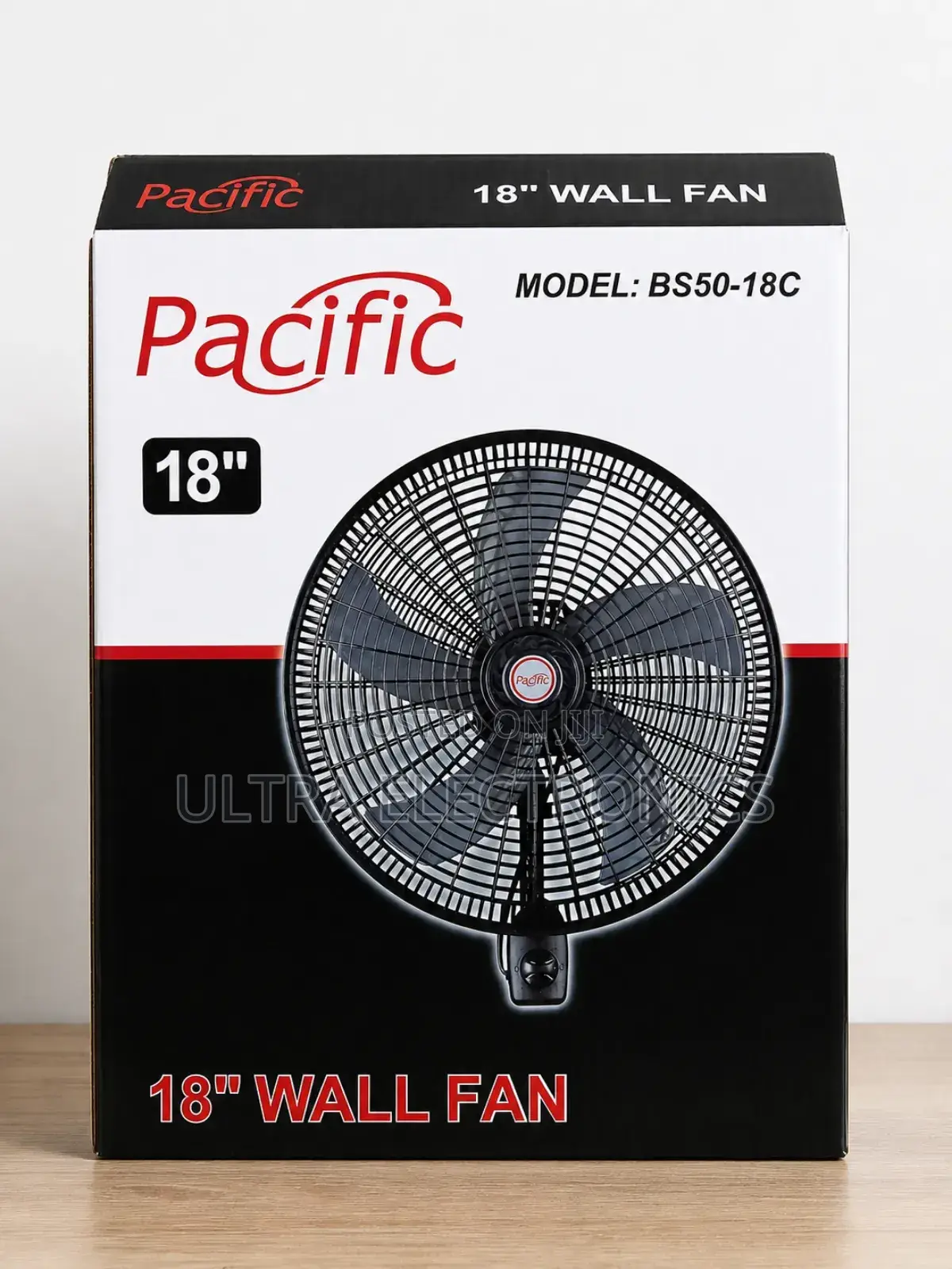 Pacific Bs50-18c 18" Wall Fan. This Industrial-Style Fan Features 5