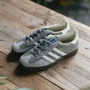 Adidas Gazelle Indoor Grey Wolf Gray Sude Unisex Fashion Shoes