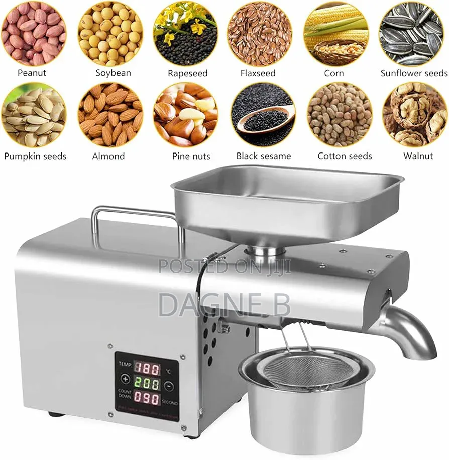 Stainless Steel Oil Press Machine የዘይት መጭመቂያ