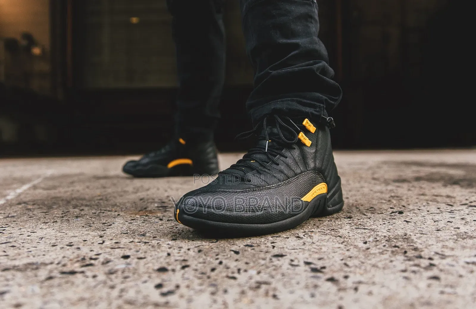 Air Jordan 12 Retro Unisex "Black Taxi"Unisex Fashion Boots