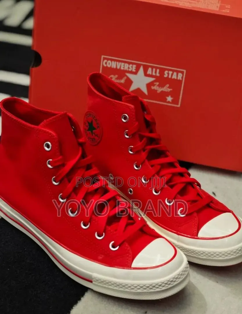 New Arrival Unisex All Star Converse Chunk Plus Red Fashion Boots