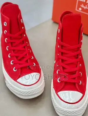 New Arrival Unisex All Star Converse Chunk Plus Red Fashion Boots