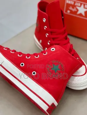 New Arrival Unisex All Star Converse Chunk Plus Red Fashion Boots