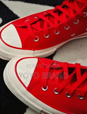 New Arrival Unisex All Star Converse Chunk Plus Red Fashion Boots