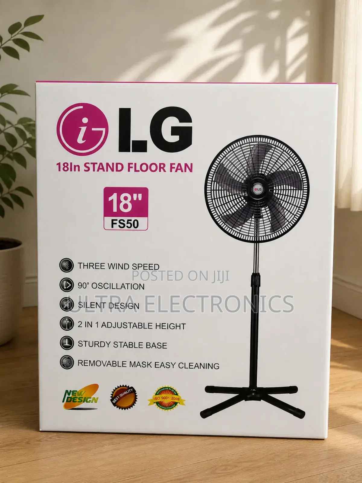 Lg Fan 18-Inch Stand Floor (Model Fs50) Featuring Three Wind Speeds,