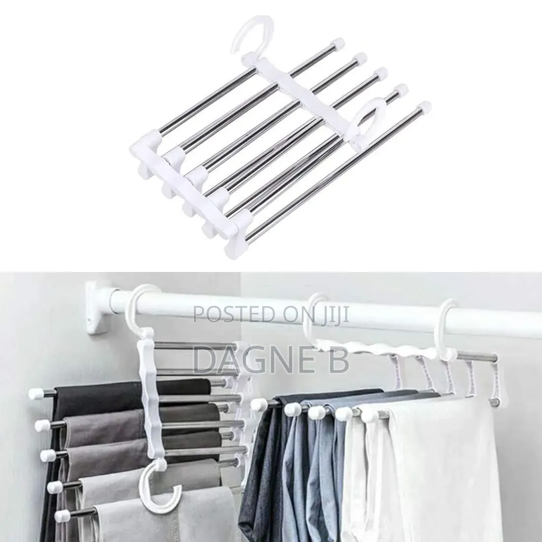 5-in-1 Multi-Layer Hanger የልብስ መስቀያ