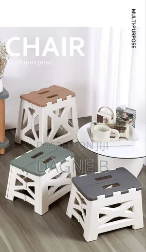 115kg Capacity Foldable Chair ተጣጣፊ ወንበር