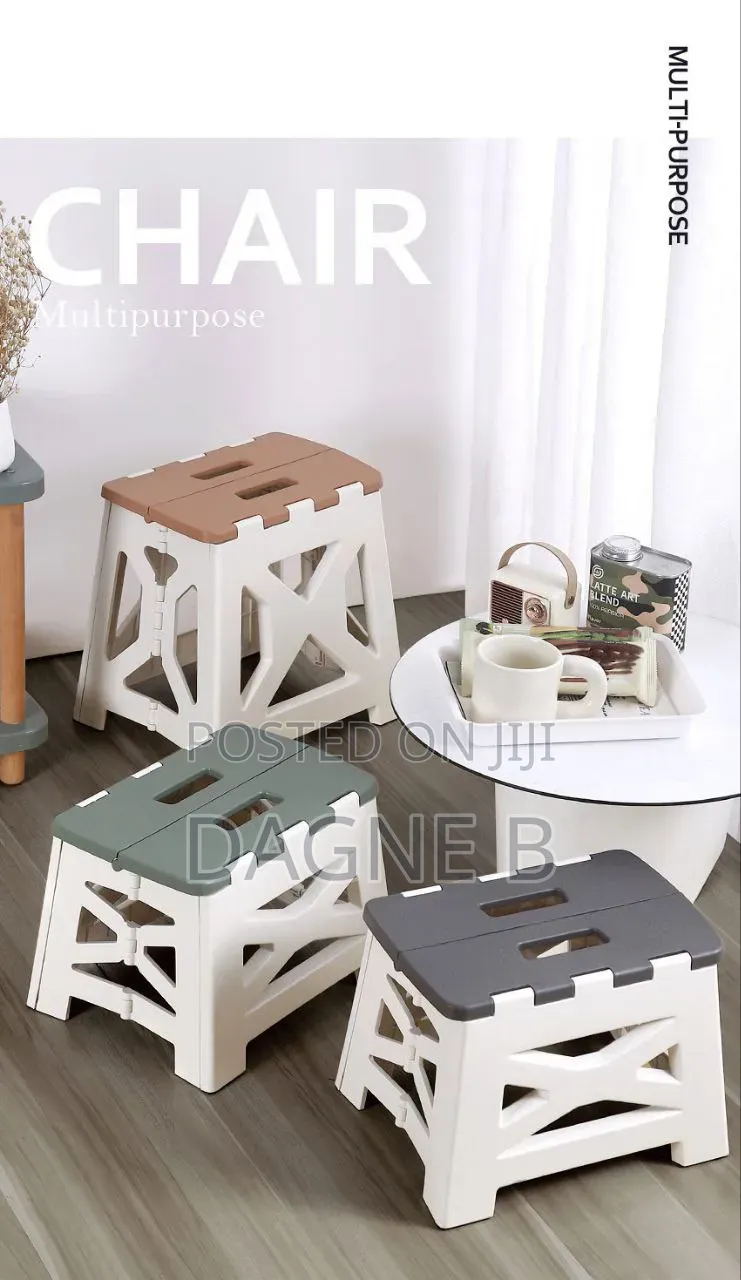 115kg Capacity Foldable Chair ተጣጣፊ ወንበር