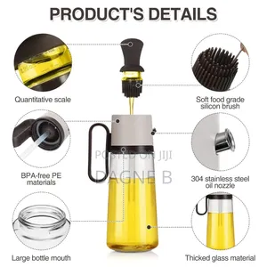 2 in 1 Oil Brush and Dispenser Tool የዘይት መቀነሻ እና መቀቢያ