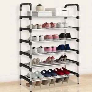 6 Tier Stainless Steel Shoe Rack የብረት የጫማ መደርደሪያ