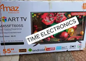 Amaz 55'' New 2024 Smart Tv 5 Year Warranty_free Delivery