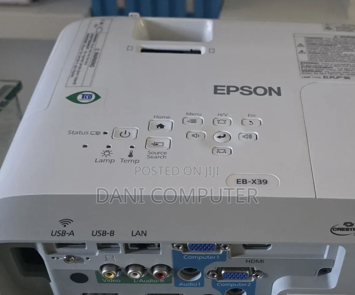 Brand New Epson Projector With Manual Has Remote Model Name: Eb-X